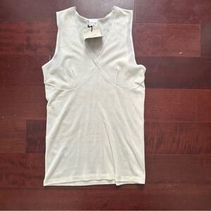 Vintage Italian Wool Blend Lace Trim Cami